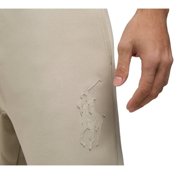 Polo Ralph Lauren Men’s Leather Pony Double-Knit Jogger Pants 4XB Beige - Picture 2 of 8